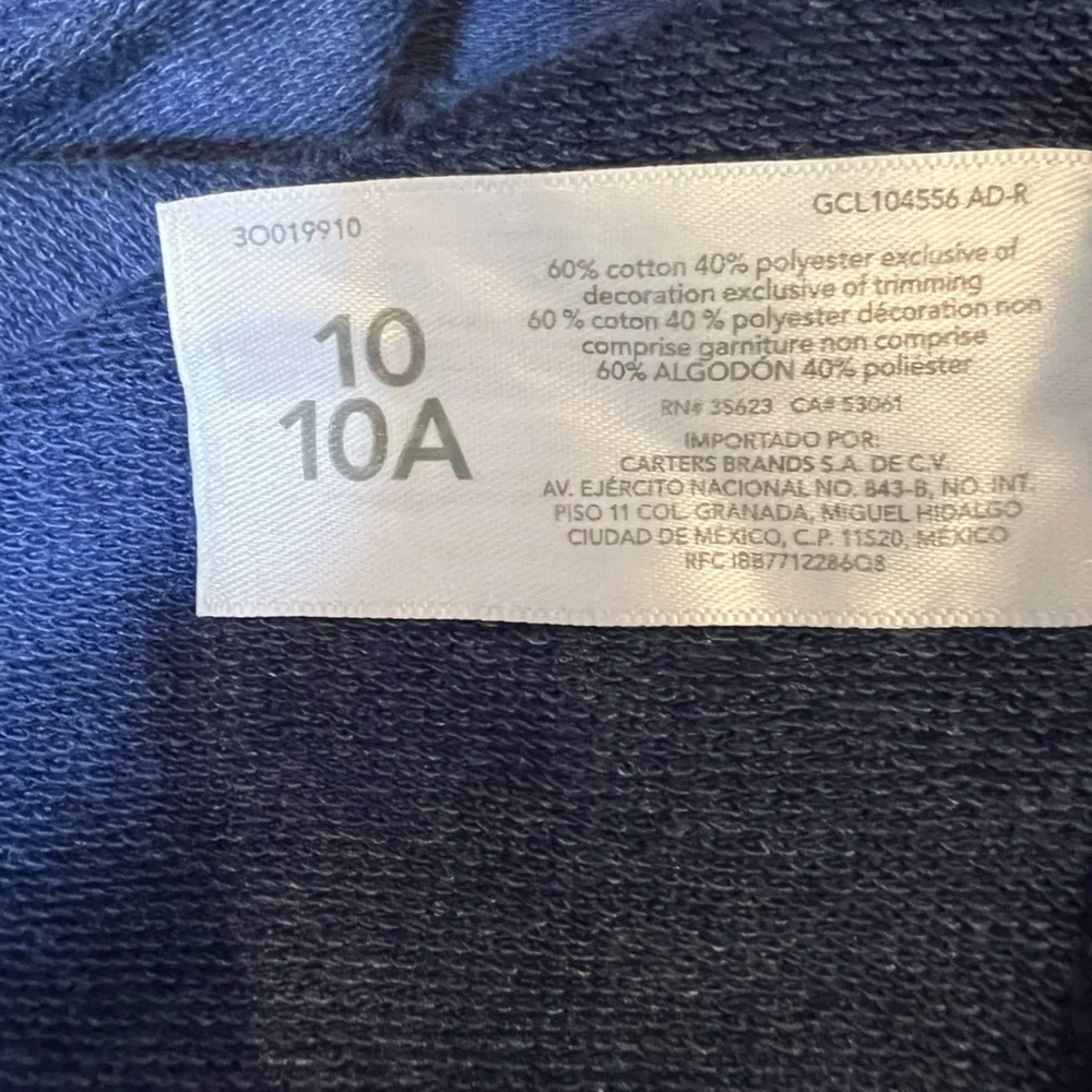 OshKosh B'gosh Navy Short Sleeve Hoodie